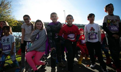 Children in CASA Super Hero Run